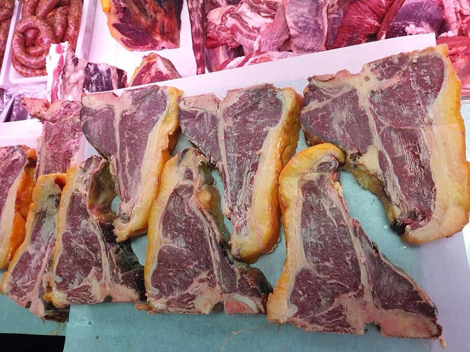 Chuletas de vaca madurada