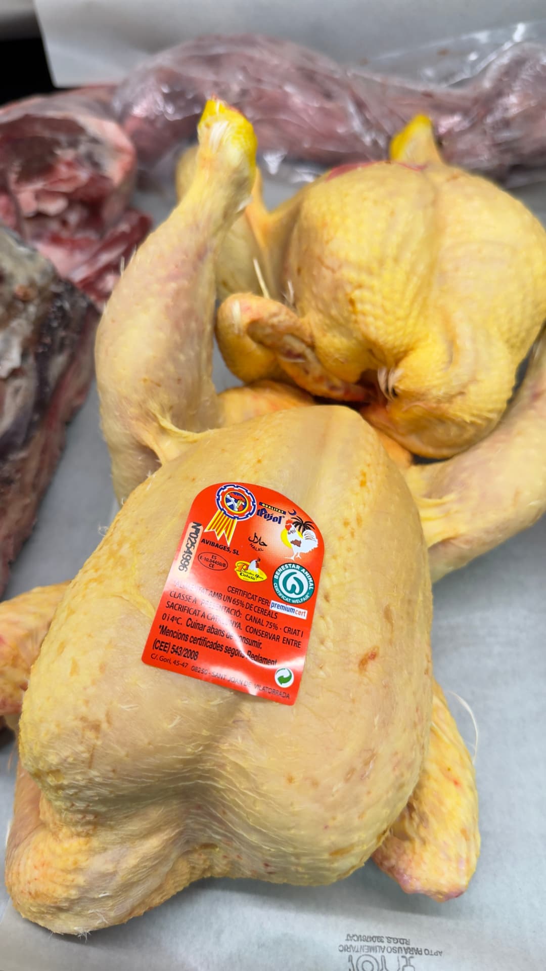 Pollo de corral certificado